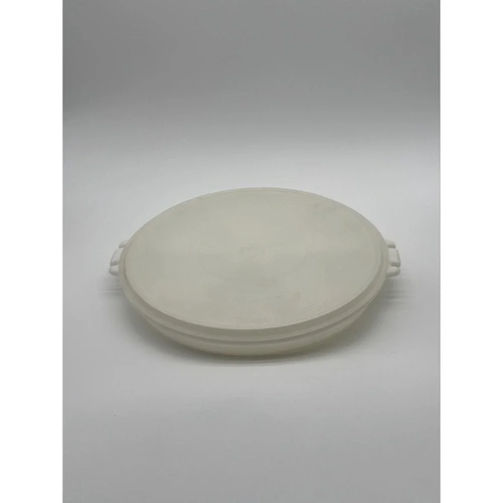 Tupperware #405-2 White Party Susan Vegetable Relish Tray with‎ Lid #224-9